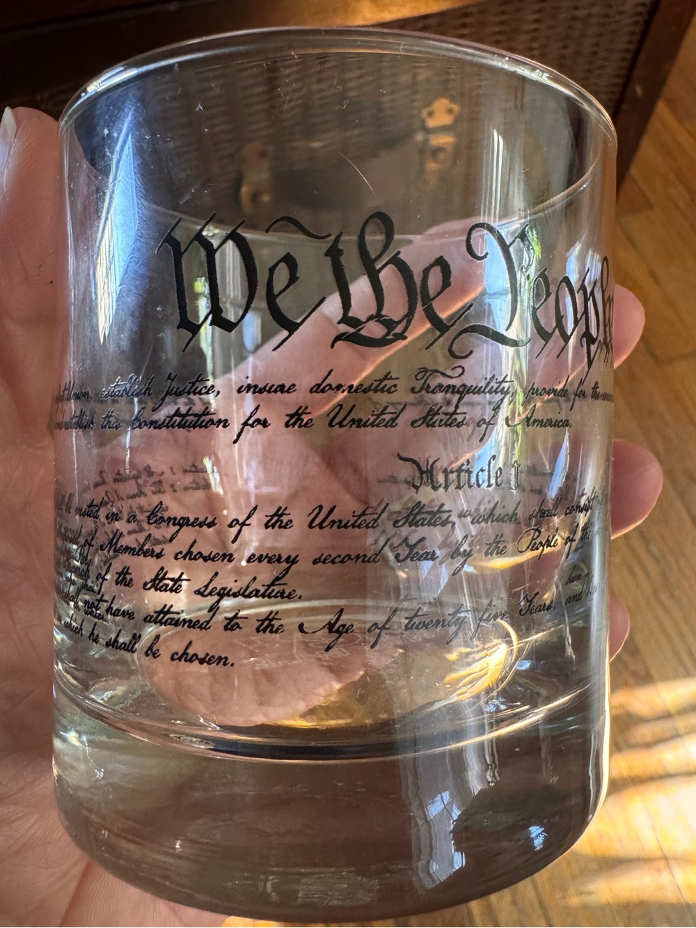 Constitution of the United States Old Fashion Whiskey Glass- We The People
10 oz